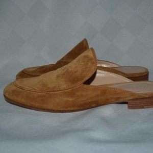 $507 Sz 37 6.5 Gianvito Rossi Brown Suede Flats Mules